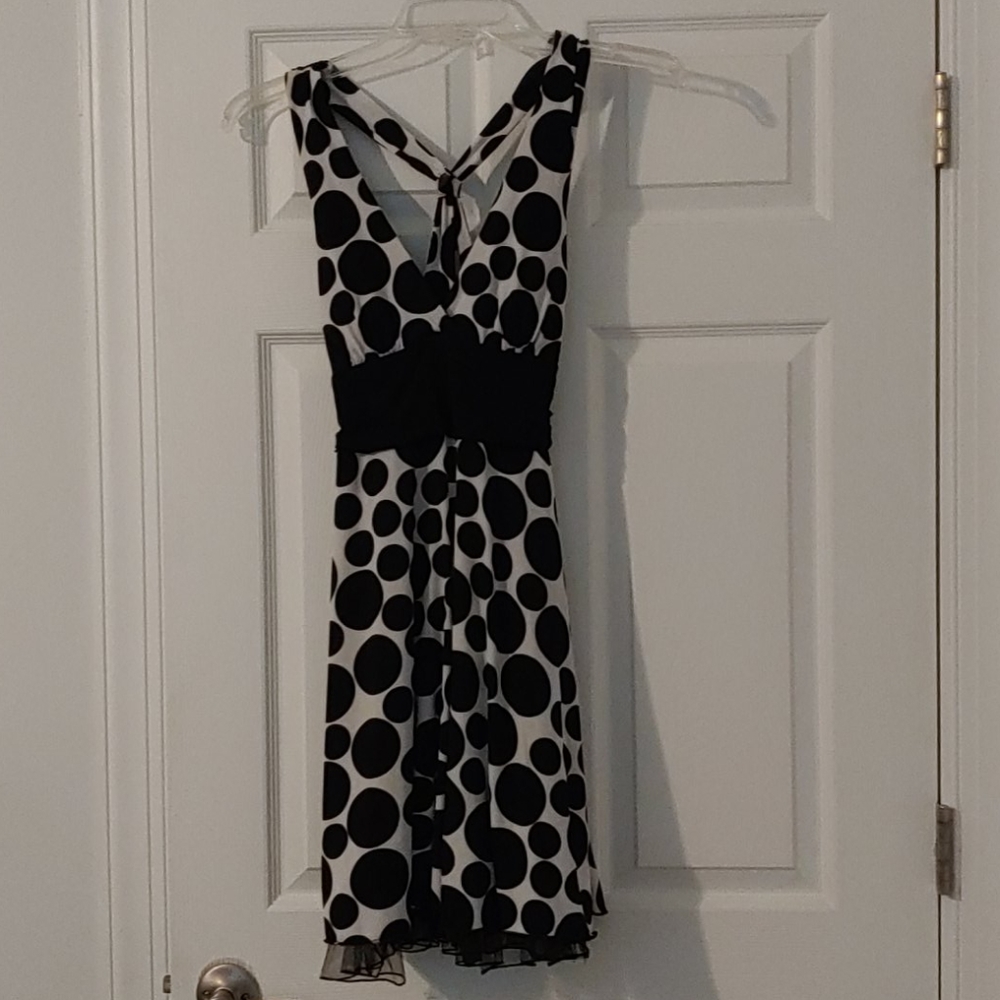 Black and white polka dot Speechless mini dress